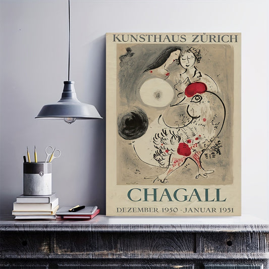 Affiche Chagall - Une touche artistique moderne pour une décoration chaleureuse et intime.