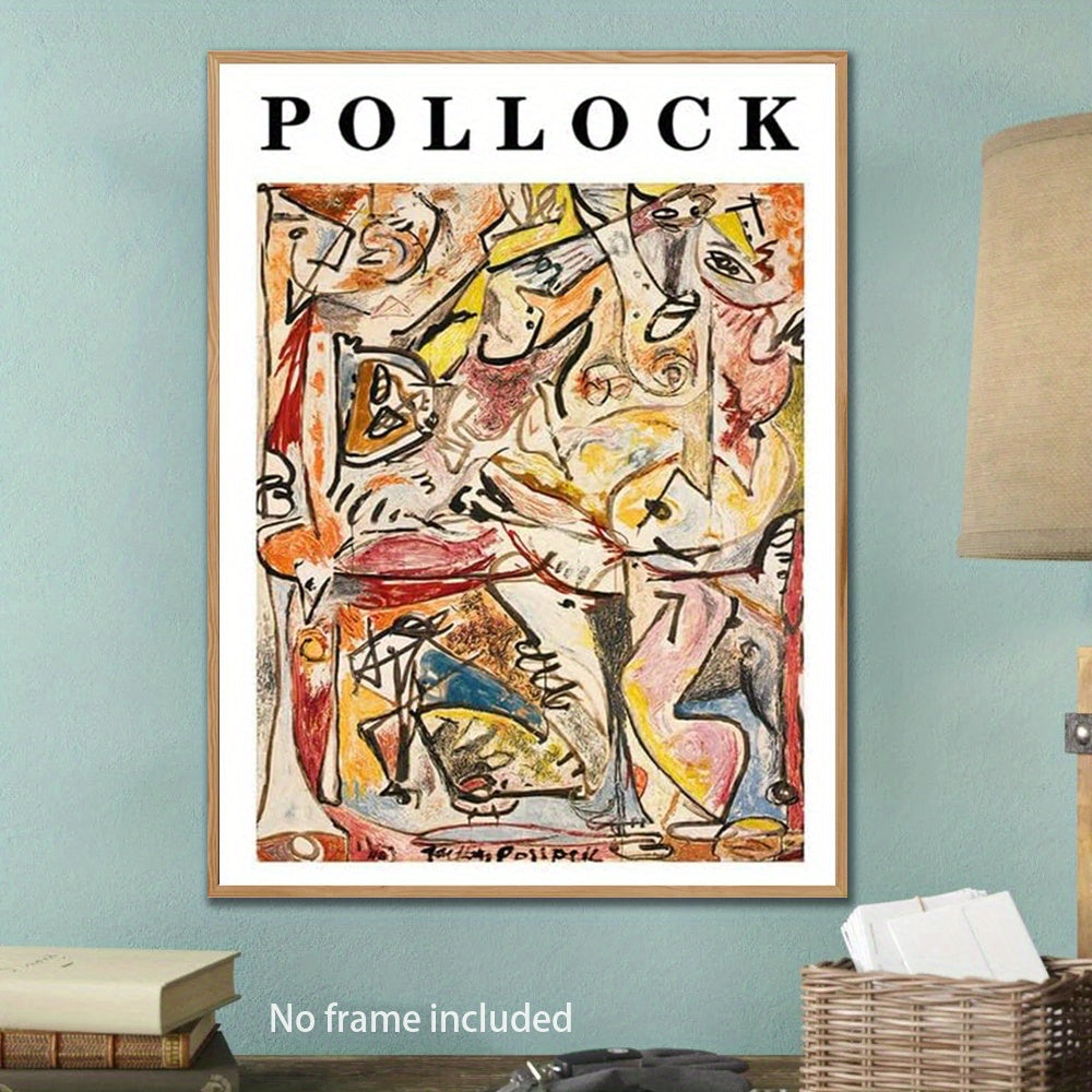 Affiche Pollock Artistique Et Colorée