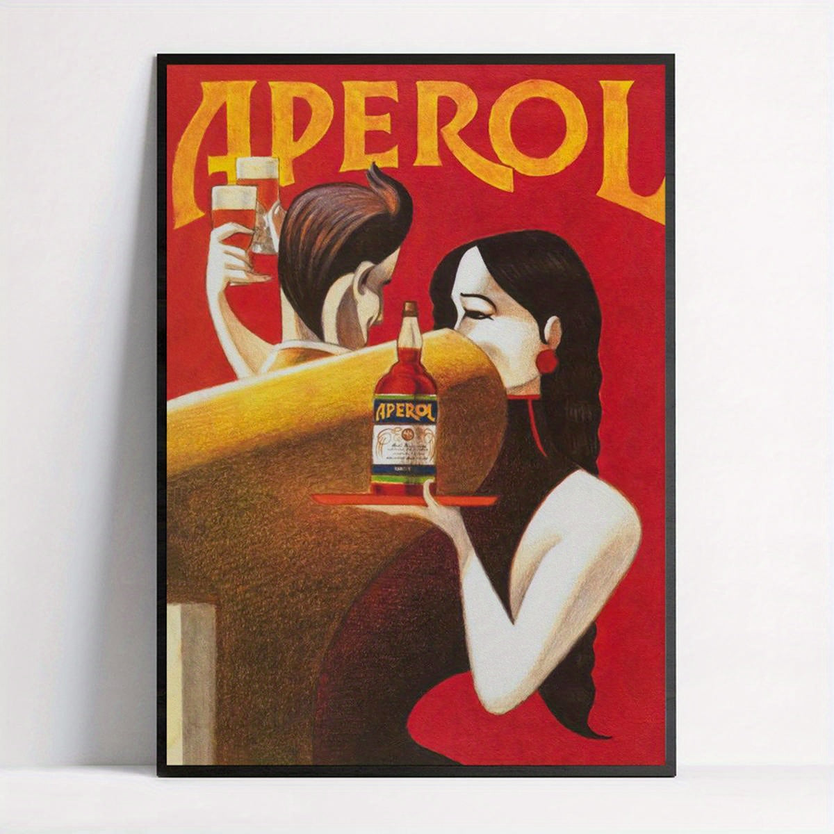 Affiche Aperol vintage, une touche élégante pour votre cuisine et vos moments cocktail chaleureux.