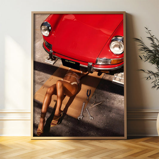 Affiche Porsche vintage, une élégance intemporelle pour une déco chaleureuse et stylée.