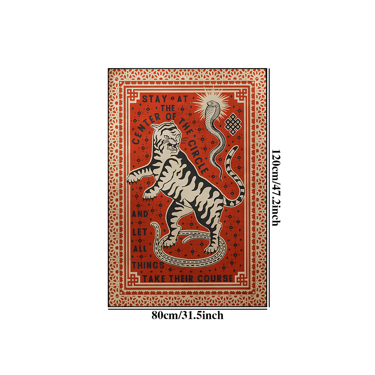 Tapis Tigre Du Bengale Décoratif Et Artistique