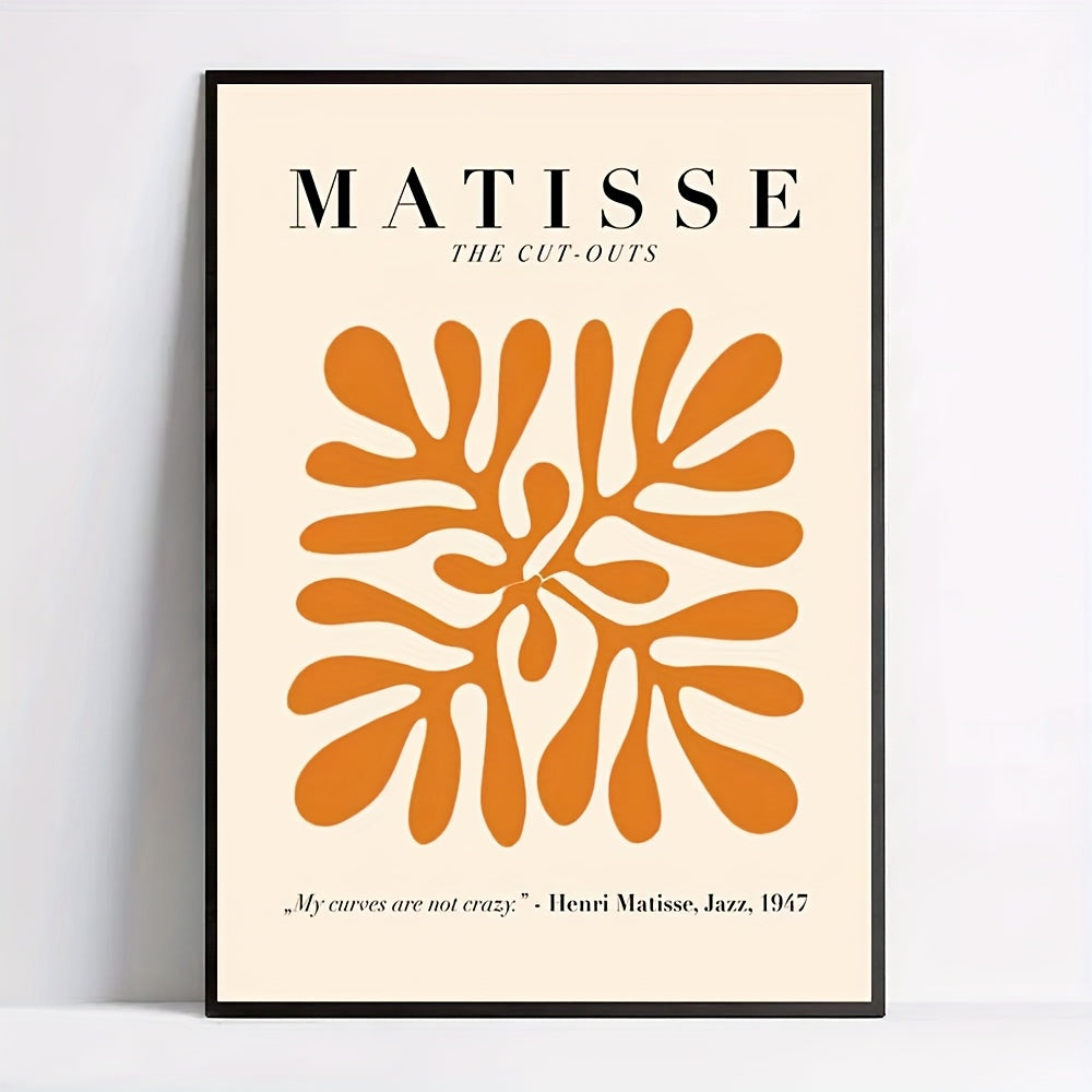 Affiche Matisse, découpeings colorés, art moderne, nature, ambiance chaleureuse pour votre décoration.