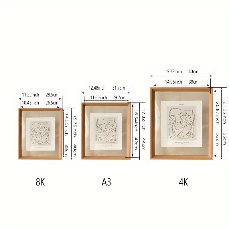 Cadre Design Bois Transparent Pour Art Moderne