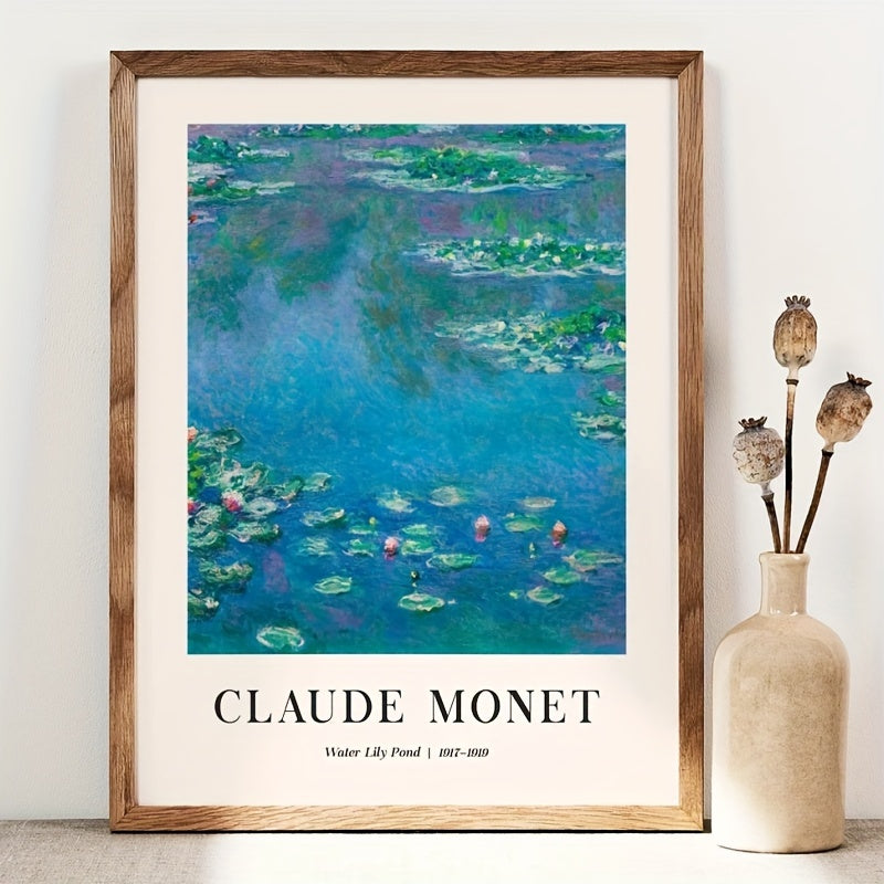 Affiche Claude Monet aux Nénuphars, une touche d'art impressionniste pour une déco chaleureuse.